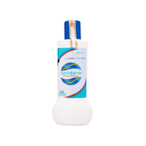 Shampoo Soriderm Anticaspa Alquitran 5.0G Alantoina 0.2G Frasco X 250 Ml Anglopharma