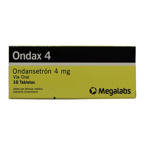 Ondax Ondansetron 4 Mg Caja X 10 Tabletas Megalabs