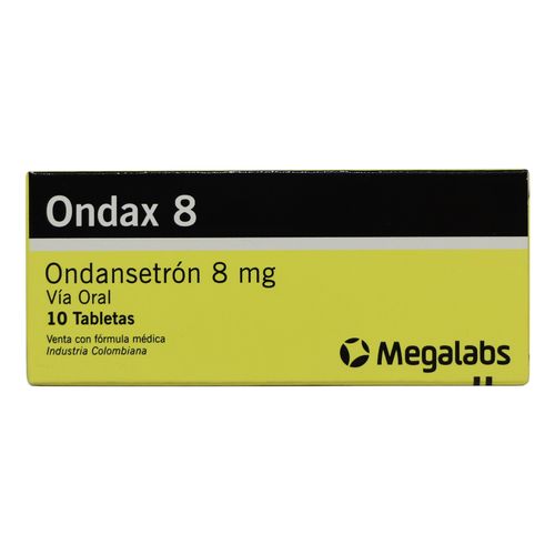 Ondax Ondansetron 8 Mg Caja X 10 Tabletas Megalabs