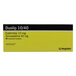 Duolip Ezetimiba Simvastatina 10/40 Mg Caja 30