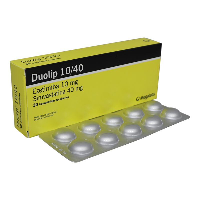 Duolip Ezetimiba Simvastatina 10/40 Mg Caja 30