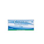 Clorfam Clorfeniramina 4 Mg x 20 Tabletas
