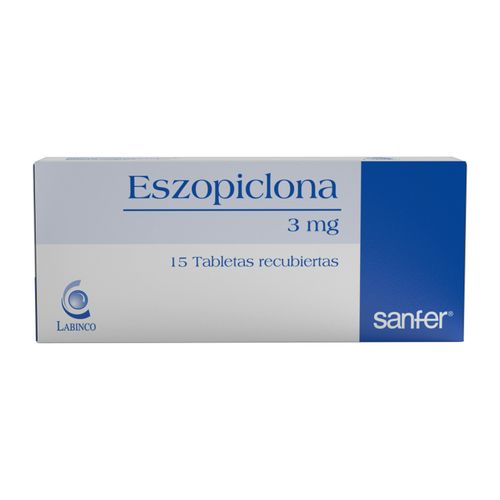 Eszopiclona 3 Mg Caja X 15 Tabletas Recubiertas Labinco