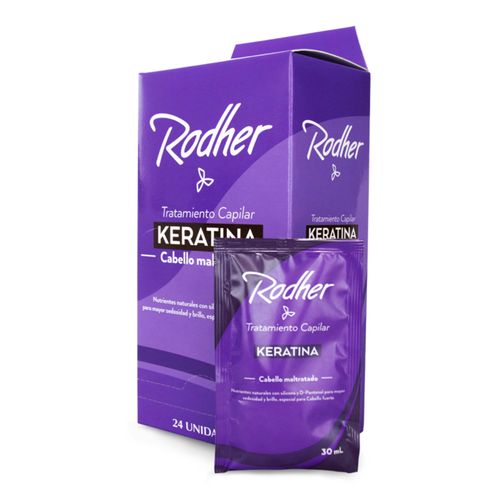 Tratamiento Capilar Rodher Keratina 24 Sobres