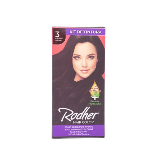 Tinte Rodher Castano Oscuro Estuche 3