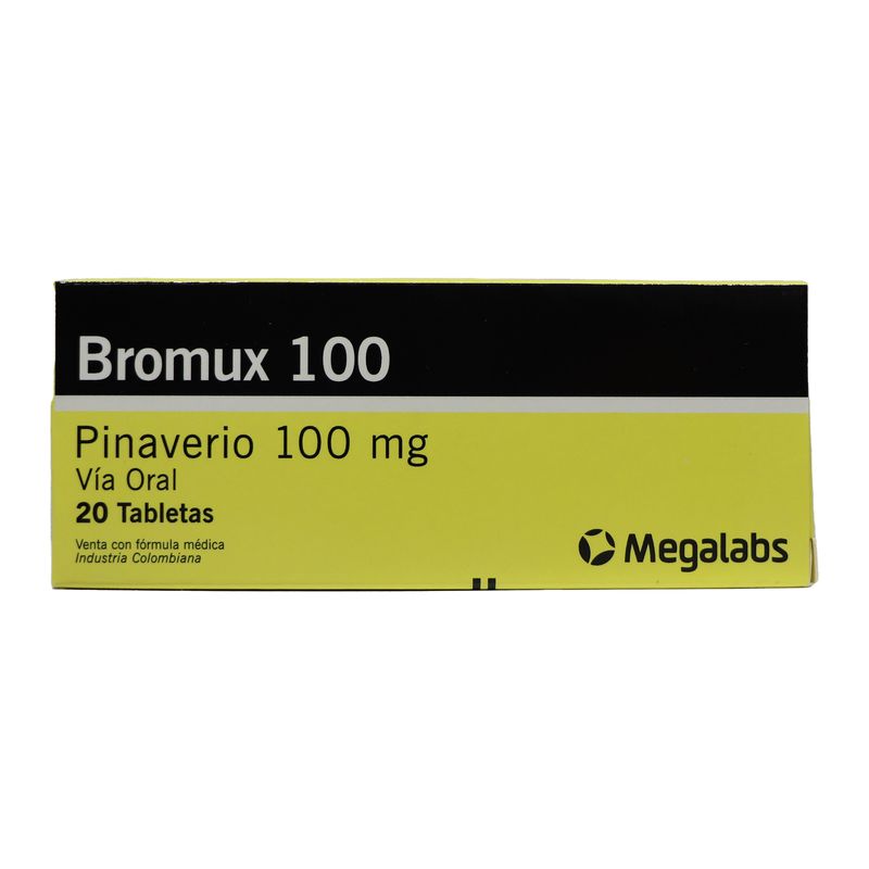 Bromux Pinaverio 100 mg 20 Tabletas Oral