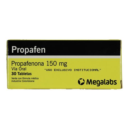Propafen Propafenona 150 Mg Caja X 30 Tabletas Megalabs