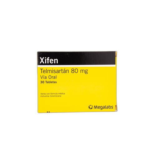 Xifen Telmisartan 80 Mg Caja X 30 Tabletas Megalabs