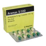 Aramax Losartán Amlodipino 30 Cápsulas