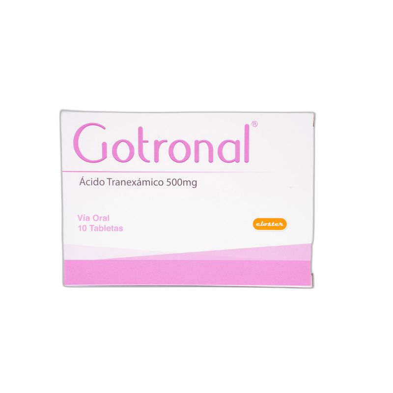 Gotronal Ácido Tranexámico 500 Mg x 10 Tabletas
