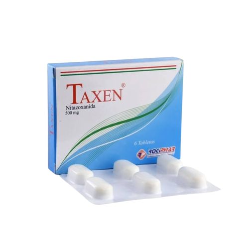 Taxen Nitazoxanida 500 Gr Caja X 6 Tabletas Rociphar