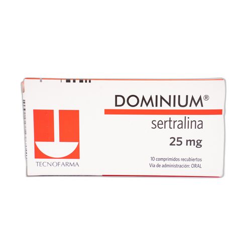 Dominium Clorhidrato De Sertralina 25 Mg Caja X 10 Comprimido Tecnofarma