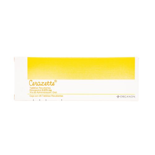 Cerazette Desogestrel 75 Mcg Caja X 28 Tabletas Organon
