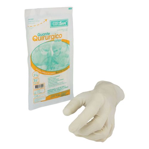 Guante Cirugía Esteril Talla 7 1/2 Bolsa X 1 Par Alfa