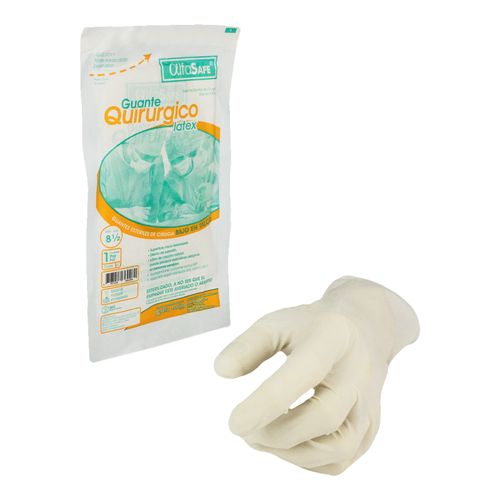 Guante Cirugía Esteril Talla 8 1/2 Bolsa X 1 Par Alfa