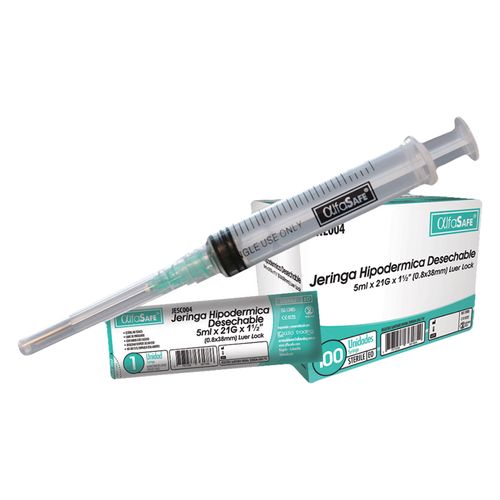 Jeringa 5 Ml Aguja 21X1 5 Alfa