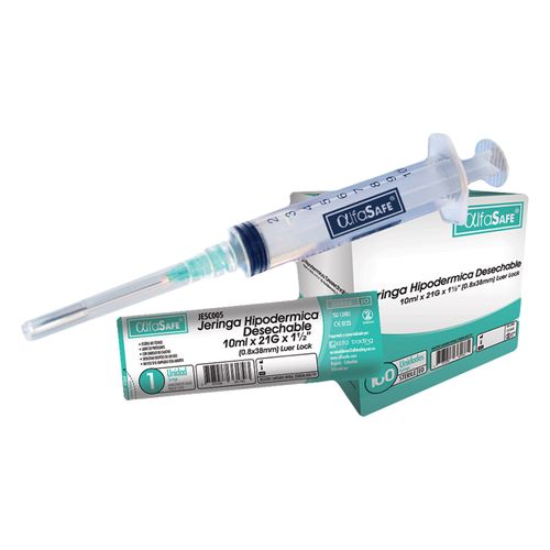 Jeringa 10 Ml Aguja 21X1 5 Alfa