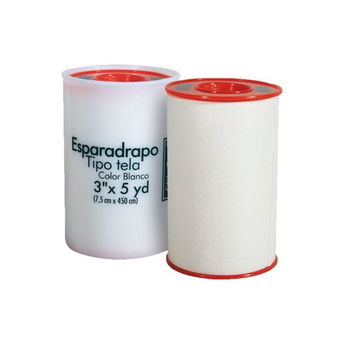 Esparadrapo Tela Blanco 3X5 Yardas Alfa