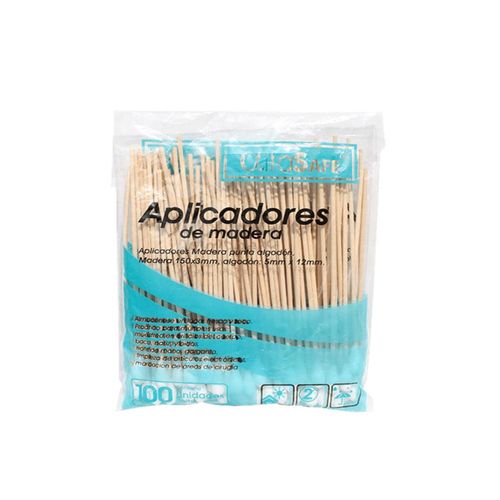 Aplicadores Madera Paquete X 100 Unidades Alfa