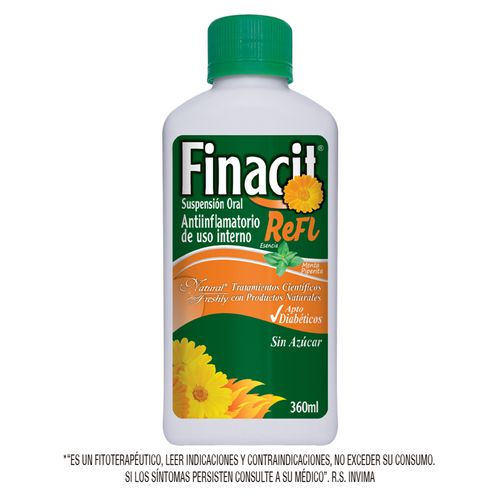 Finacid Reflu Caléndula Frasco X 360 Ml Suspensión Oral Natural Freshly