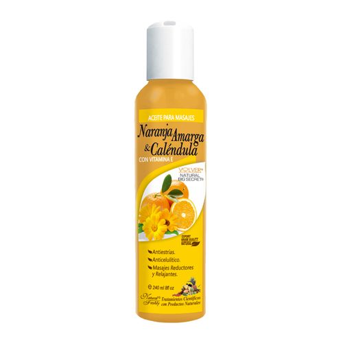 Aceite De Naranja Y Caléndula Frasco X 240 Ml Natural Freshly