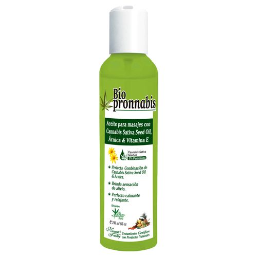 Aceite Bio Pronnabis Cannabis Sativa Y Árnica Frasco X 240 Ml Natural Freshly