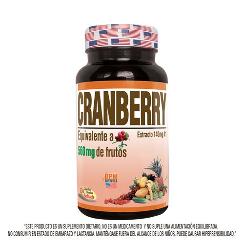 Cranberry 560 Mg Caja X 50 Cápsulas Natural Freshly