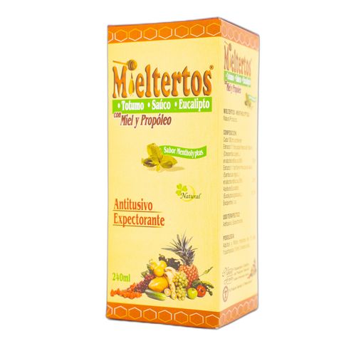 Mieltertos Propoléo Jarabe Frasco X 240 Ml Natural Freslhy