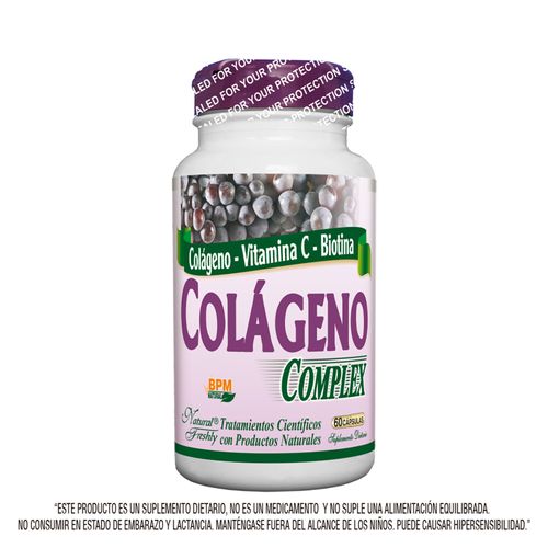 Colágeno Complex Frasco X 60 Cápsulas Natural Freshly
