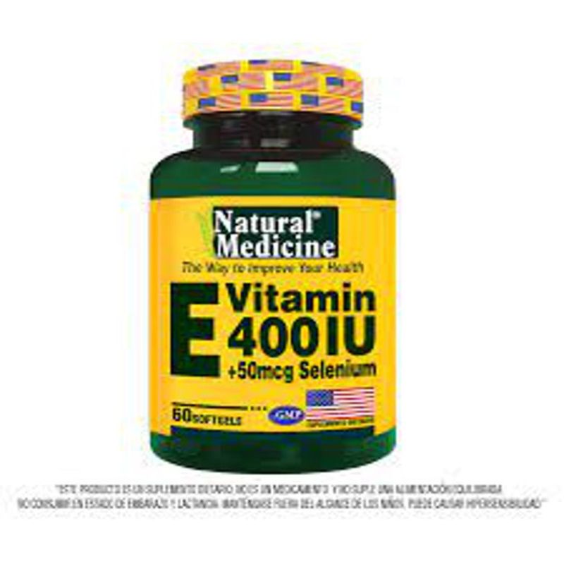 Vitamina E 400 UI Frasco x 60 Cápsulas