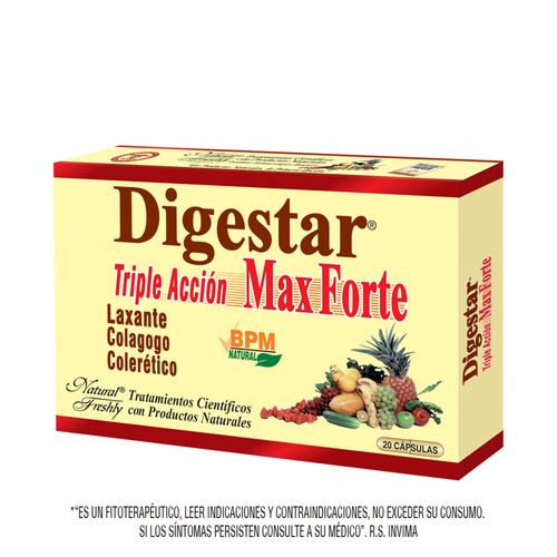 Digestar Max Forte Caja X 20 Cápsulas Natural Freshly