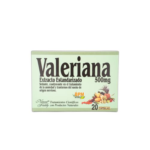 Valeriana 500 Mg Caja X 20 Comprimidos Natural Freshly
