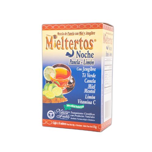 Mieltertos Noche Panela Limón Caja X 6 Sobres Natural Freslhy