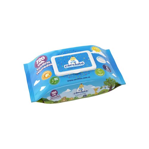 Toallitas Húmedas Corchito Paquete X 120 Unidades Andina