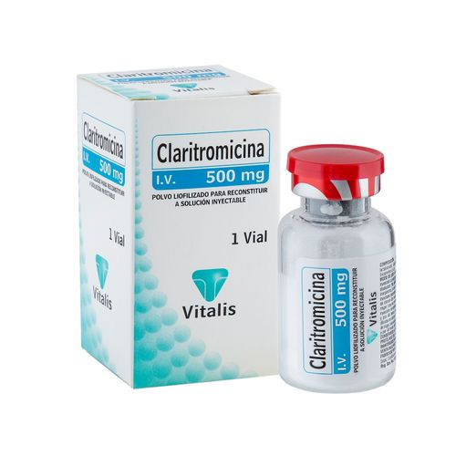 Claritromicina Inyectable 500 Mg Caja X 1 Ampolla Vitalis