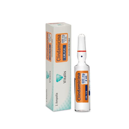 Clindamicina 600 Mg/4 Ml Caja X 1 Solución Inyectable Vitalis