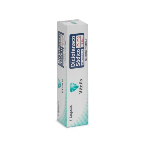 Diclofenaco 75 Mg/3 Ml Caja X 1 Solución Inyectable Vitalis