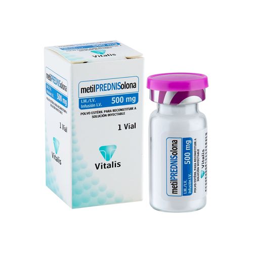 Metilprednisolona 500 Mg Caja X 1 Ampolla Vitalis
