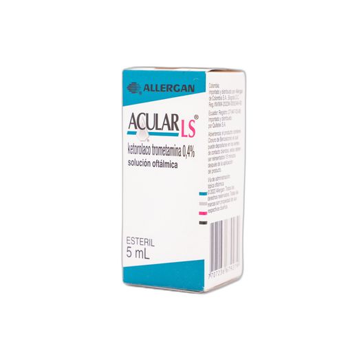 Acular Ls Ketorolaco Solución Oftálmica Trometamina 0.004% Frasco X 5 Ml Abbvie