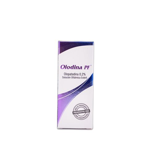Olodina Pf Olopatadina Clorhidrato 2,0 Mg Solución Oftálmica Frasco X 5 Ml Ophtha