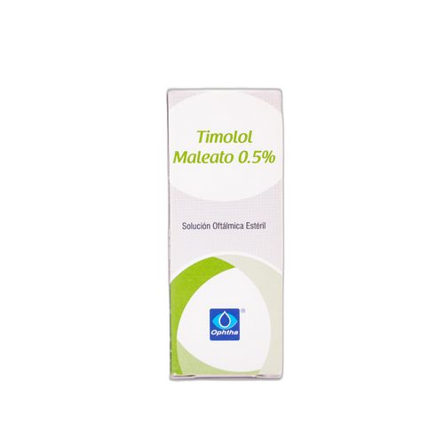 Timolol Maleato 5% Solución Oftálmico Gotas Frasco X 15 Ml Ophtha