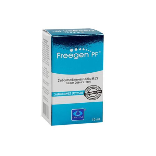 Freegen Pf Carboximetilcelulosa Sódica 5 Mg Gotas 0.5% Frasco X 10 Ml Solución Ophtha