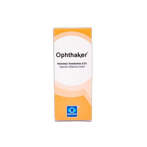 Ophthaker Ketorolaco Trometamina 0.5 Frasco X 5 Ml Gotas Solución Oftálmica