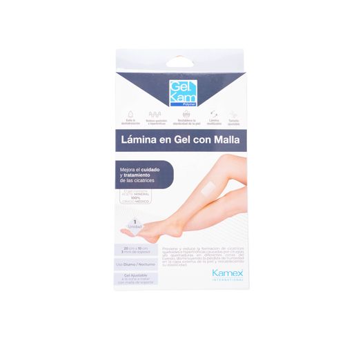 Lamina Gel Cristal 100 X 200 X 3 Mm Con Malla Kamex Nti