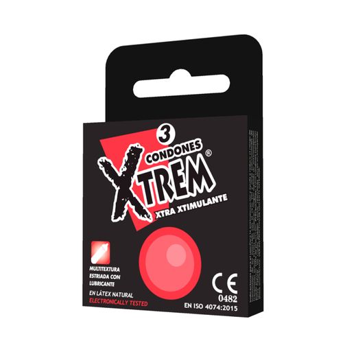 Preservativo Xtrem Xtra Estimulante Caja X 3 Unidades Bcn