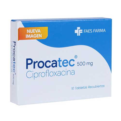Ciprofloxacina Procatec 500 Mg Caja X 10 Unidades Bcn Medical