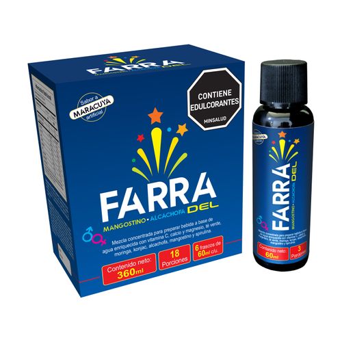 Farradel De Maracuyá Caja X 6 Unidades 60 Ml Padel