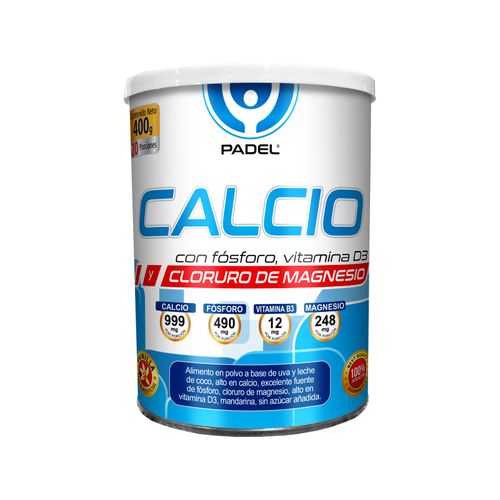 Calcio Y Cloruro De Magnesio Lata X 400 Gr Padel