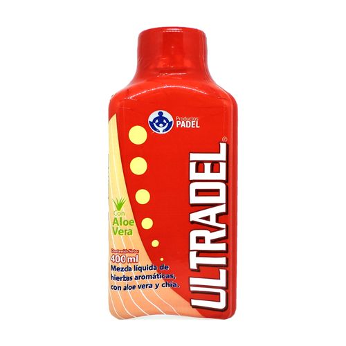Ultradel Aloe Vera Frasco X 400 Ml + Ultradel Aloe Vera Frasco X 120 Padel