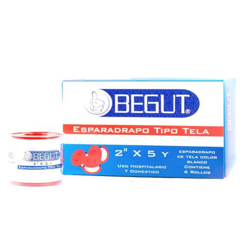 Esparadrapo Tela Blanco 2X5 Yardas Begut